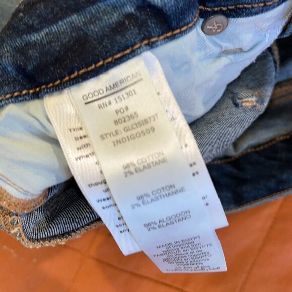 Good American Womens Skinny Jeans 0/25 Mid-Rise Stretch Denim Fit - Picture 5 of 9